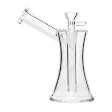 Bong - 6" Hourglass Sidecar - Clear