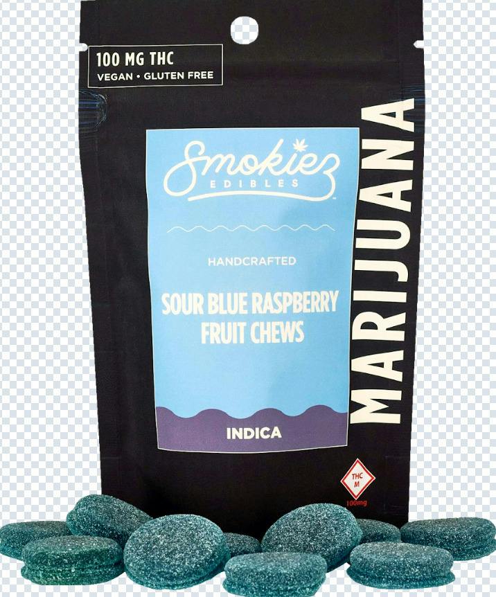 Smokiez - Gummies - Sour Blue Raspberry (I) (100mg)