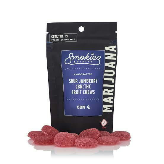 Smokiez - Gummies - Sour Jamberry (H) (1000mg THC/200 CBN)