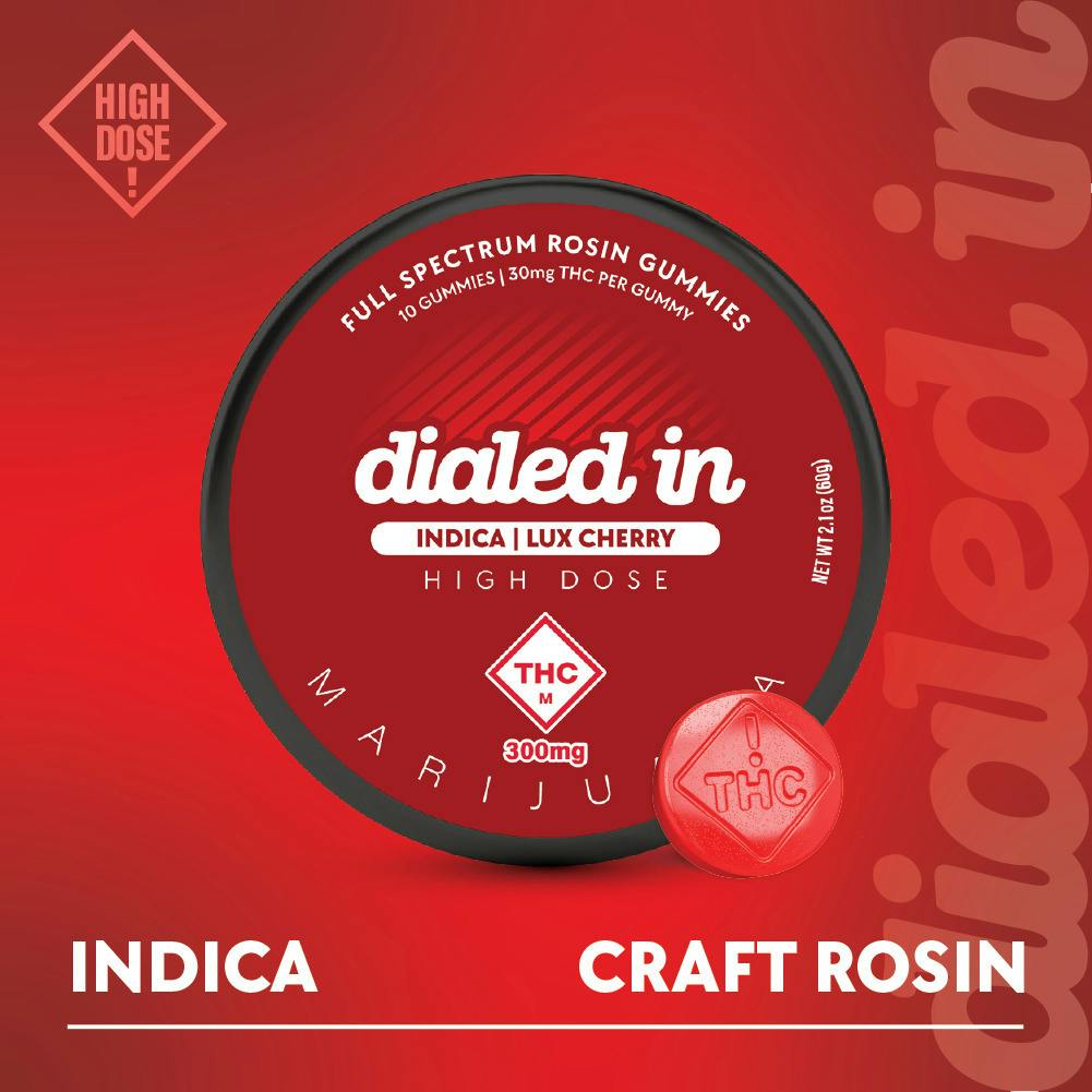 Dialed In Gummies - Rosin Gummies - Lux Cherry (I) (100mg)
