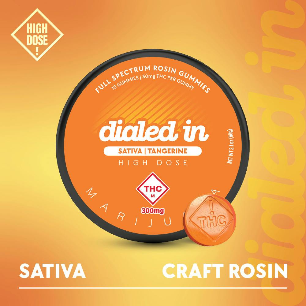Dialed In Gummies - Rosin Gummies - Tangerine (S) (300mg)