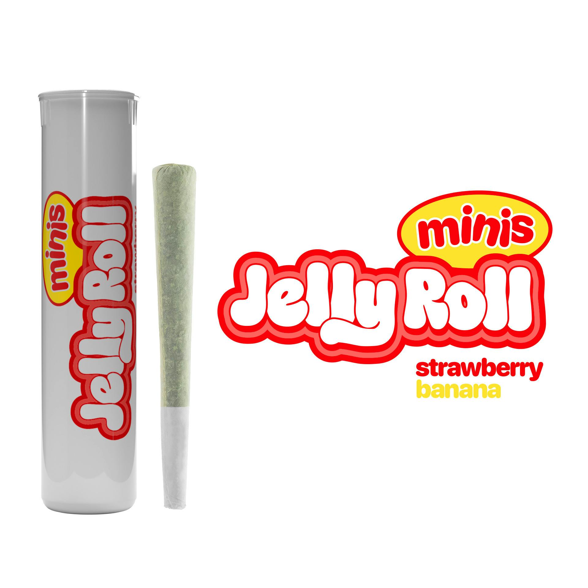Jelly Roll - Mini Infused preroll - Strawberry Banana (H) (0.6g)