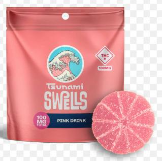 Swells - Single Gummy - Pink Drink (H) (100mg)