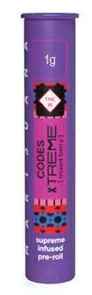 CODES - Infused Preroll - Tokyo Snow (H) (1.0g)