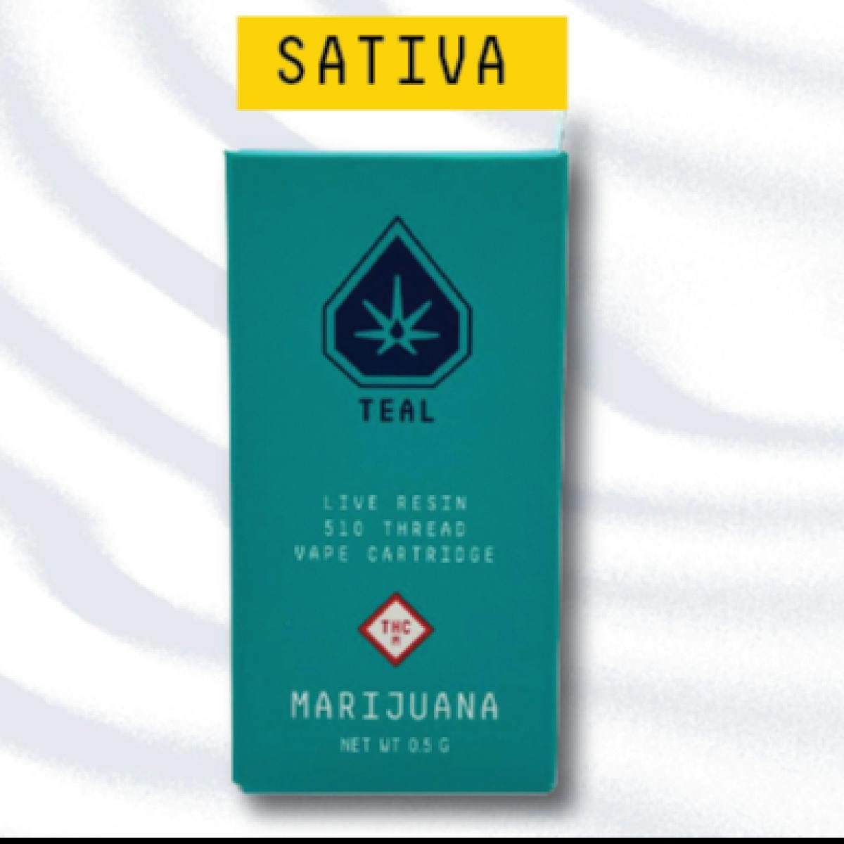 Teal - Cartridge Live Resin - Lemon Cherry Martian x Papaya Faanta (H) (0.5g)