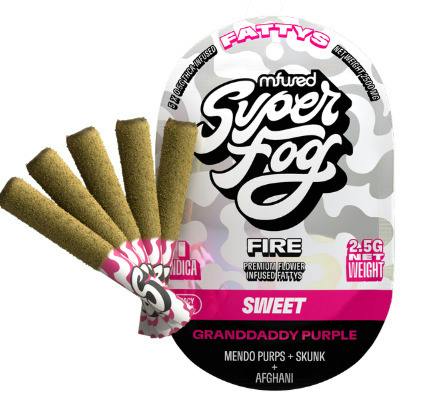 Mfused Fire - Infused Preroll 5pk - Granddaddy PurpIe