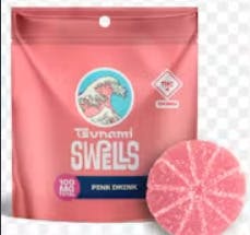 Swells - Single Gummy - Strawberita Shred (H) (100mg)