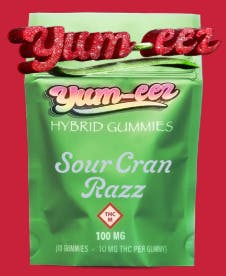 Yum-eez - Gummies - Sour Cran Raspberry (H) (100mg)