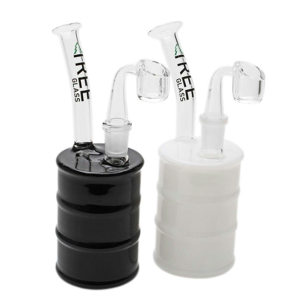 Tree Glass - Oil Can Drum Dab Rig - 4"