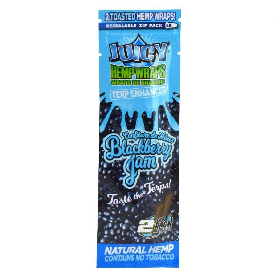 Juicy Jays - Terp Enhanced Blackberry Jam Hemp Wraps - 2pc