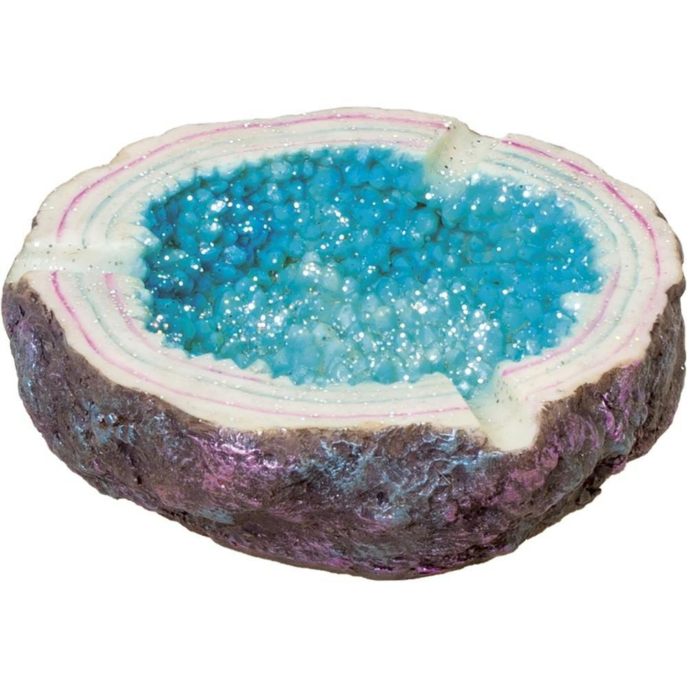 Fujima Ashtray - Polystone Blue Glitter