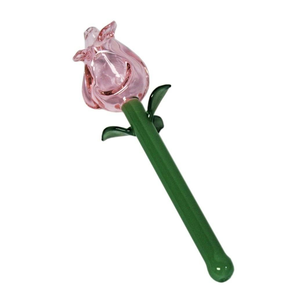 BoroSci - Pink Rose Glass Pipe