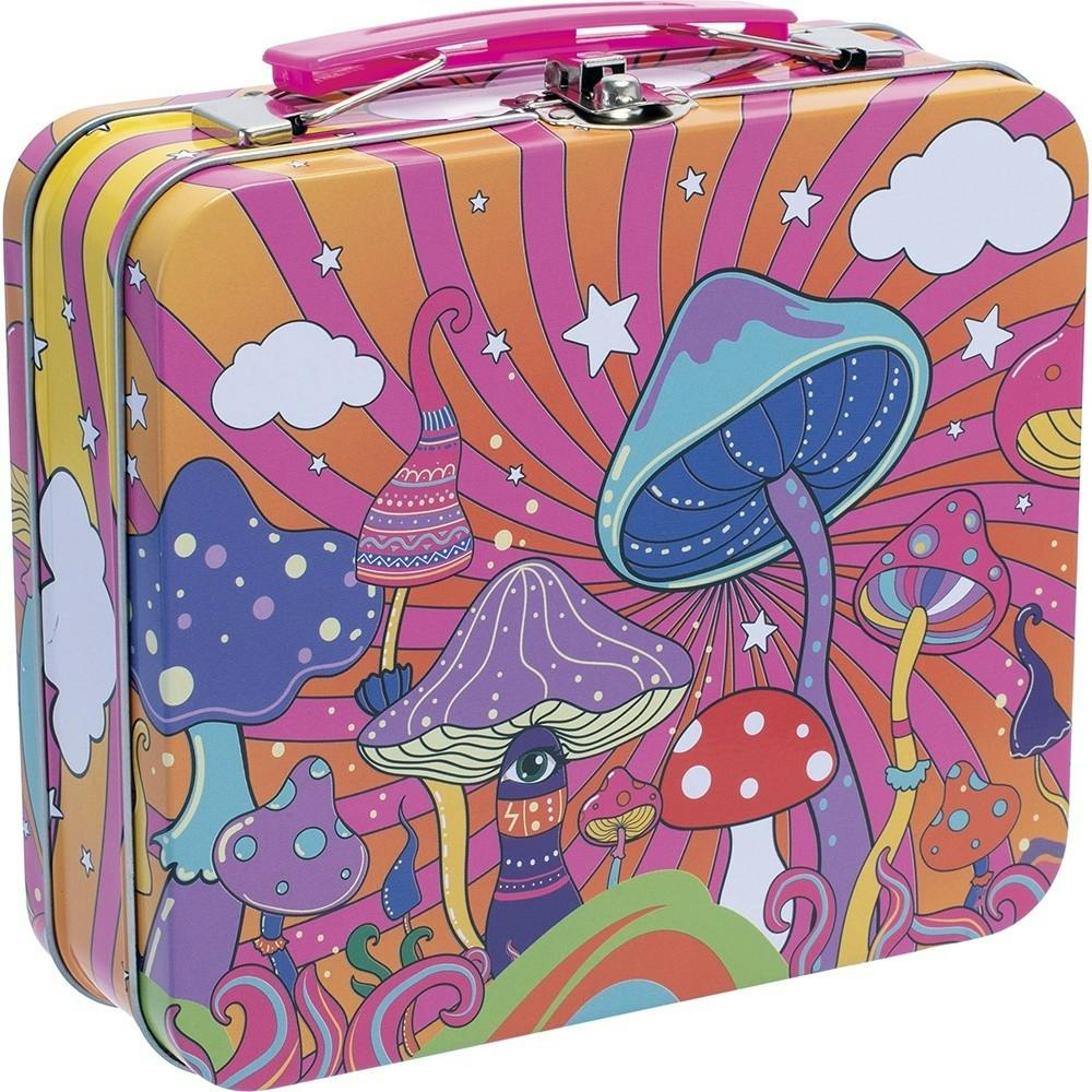 Fujima - Dancing Mushrooms - Large Stash Box - 6.5"