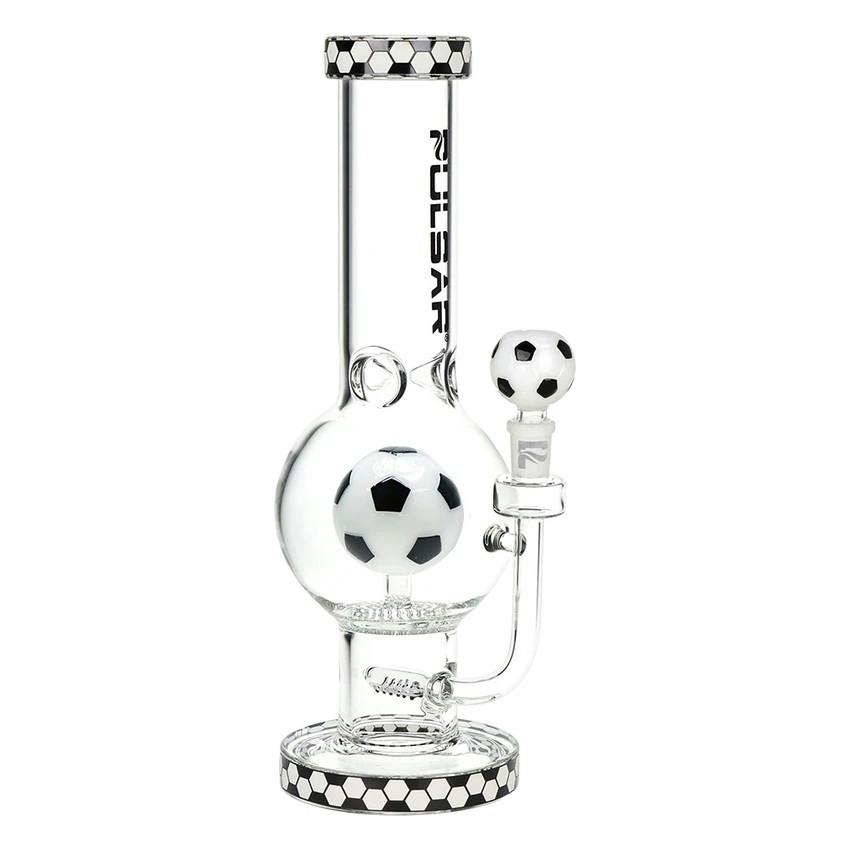 Pulsar - Soccer Celebration Bubble Base 14mm Glass Bong - 12.6"