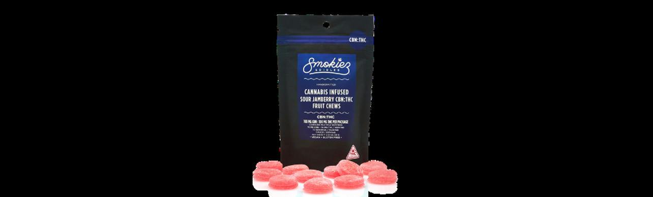 Sour Jamberry 10:10 (THC:CBN) Chews