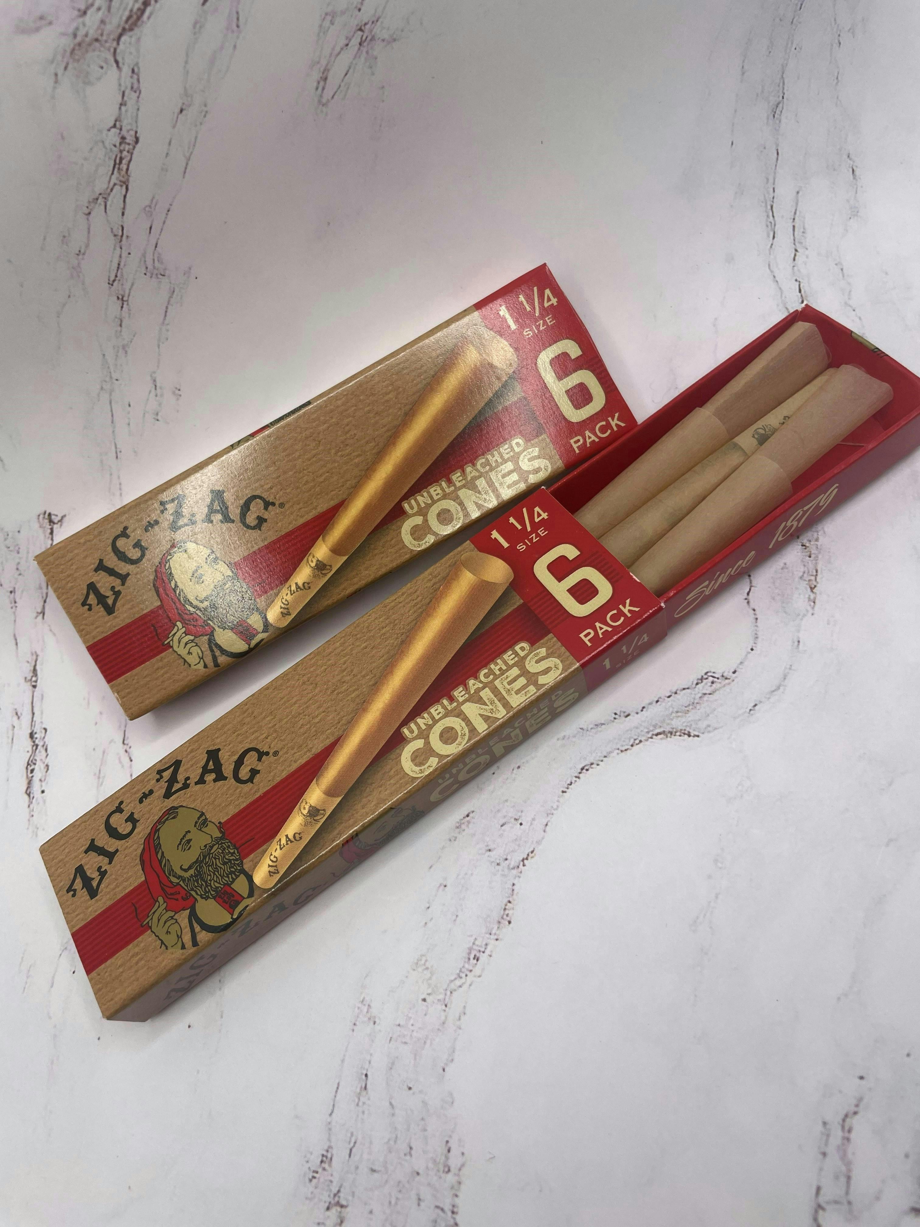 Zig-Zag - Unbleached 6pk ; 1 1/4 - 1 1/4