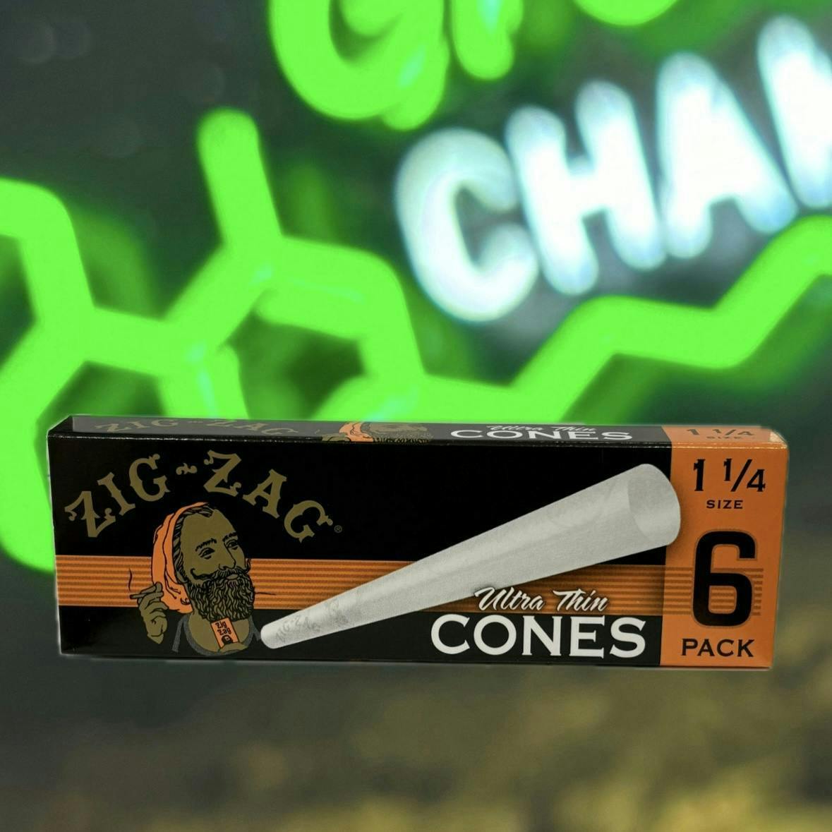 MK Glass - ZigZag 1 1/4 6Pk Cones - Cones