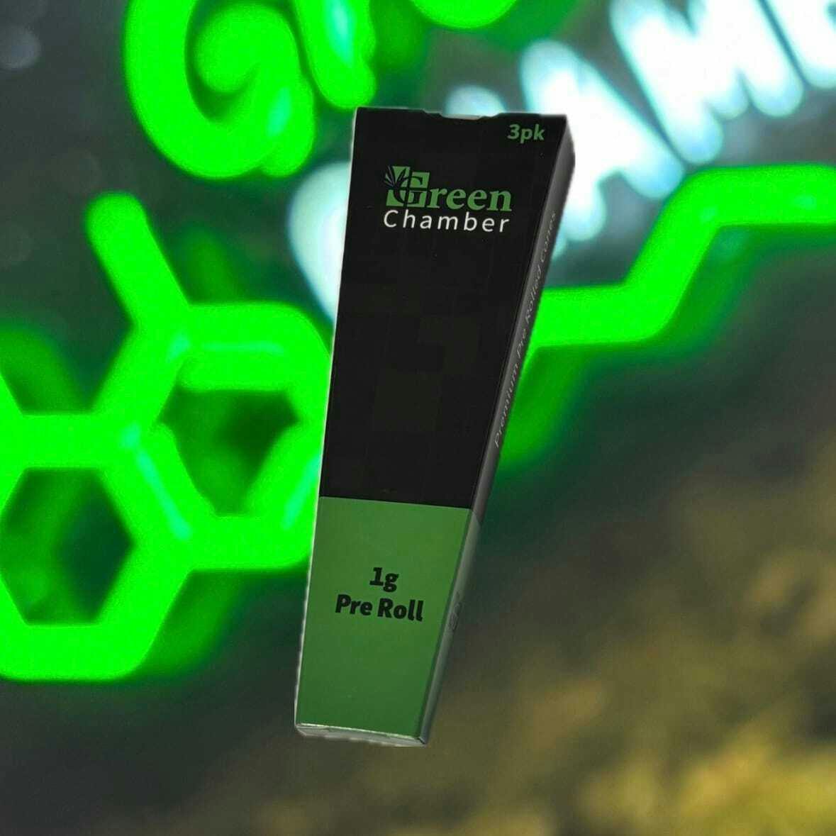 Green Chamber - Premium 1G Cones - 3PK - Pre-rolled Cones