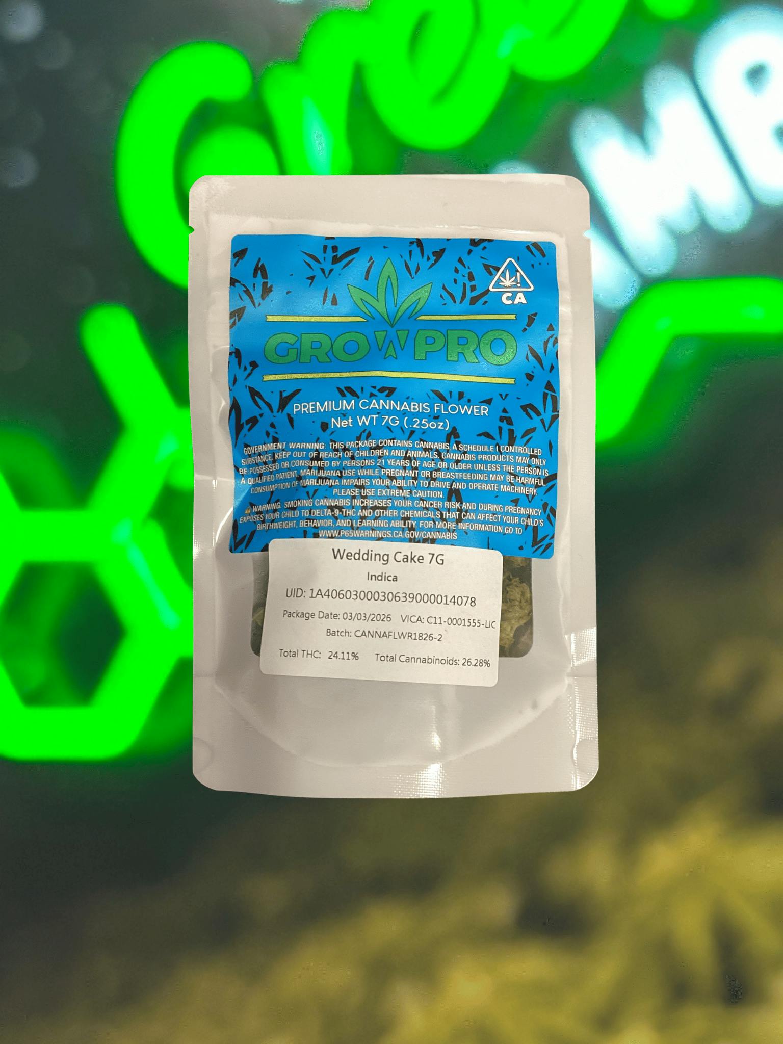 GrowPro - Wedding Cake 7G - Quarter