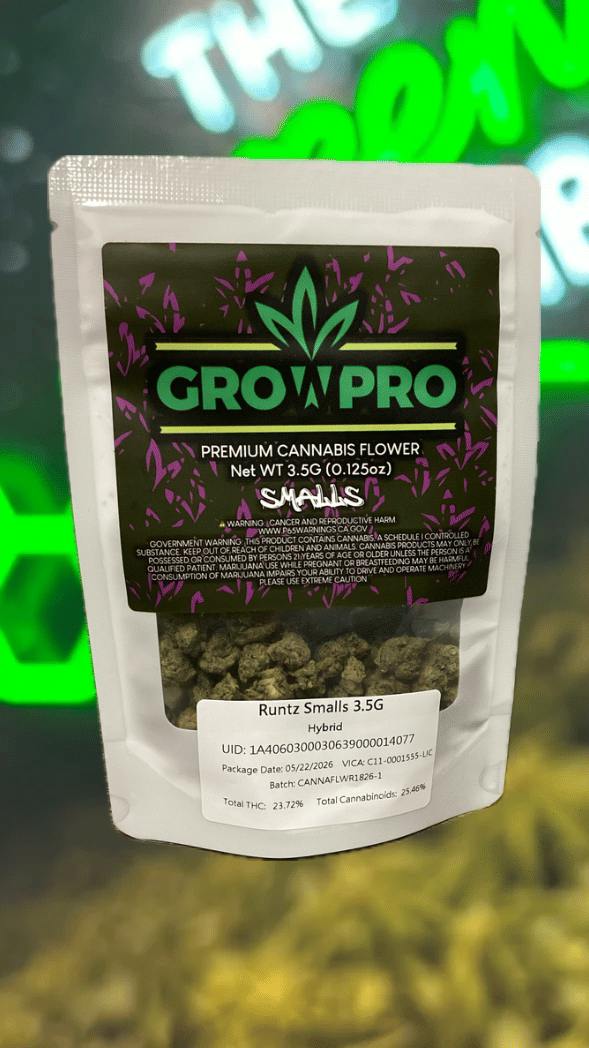GrowPro - Runtz SMLS 3.5g - Eighth