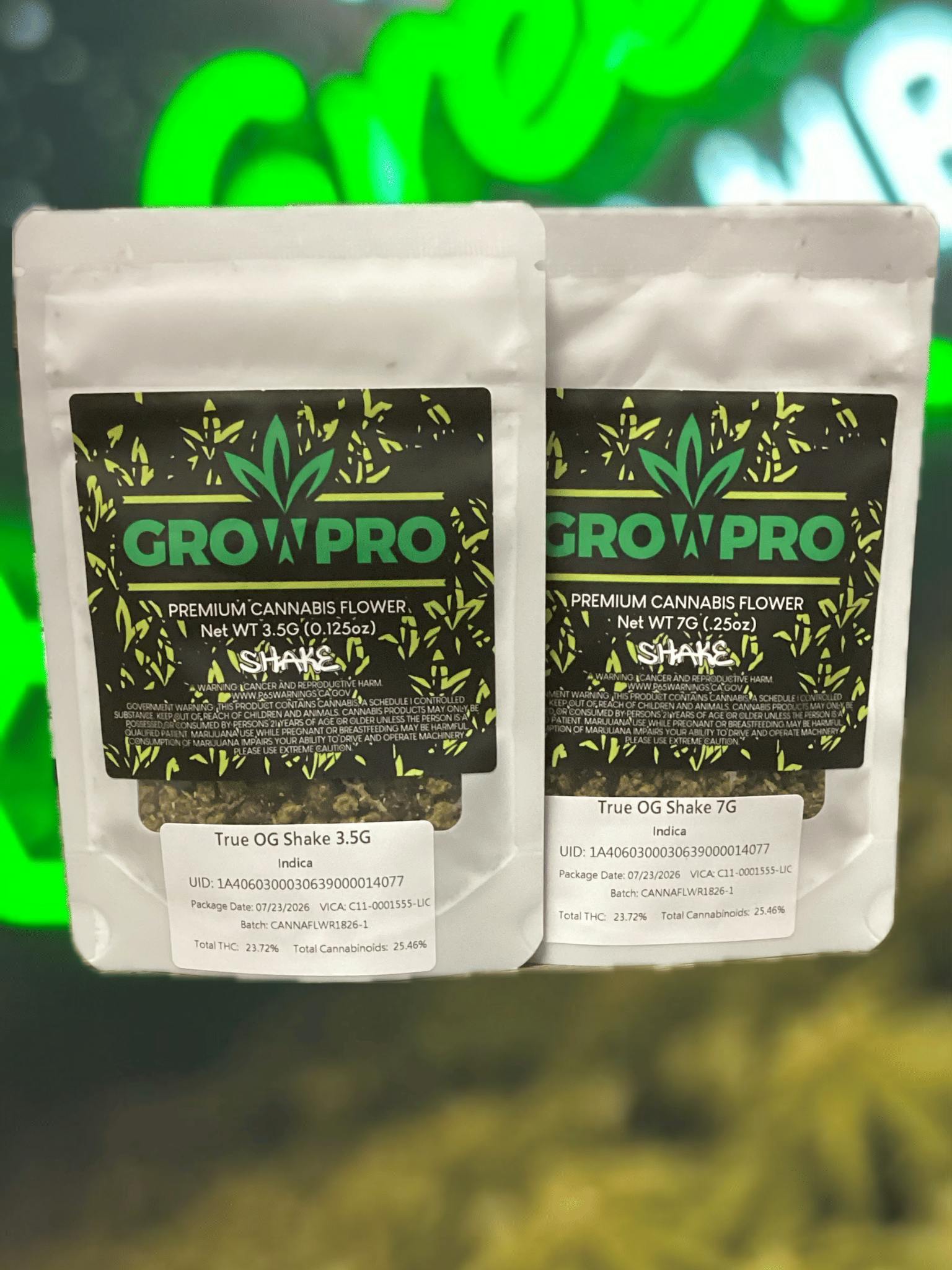 GrowPro - True Og Nugs & Shake - Eighth at The Green Chamber
