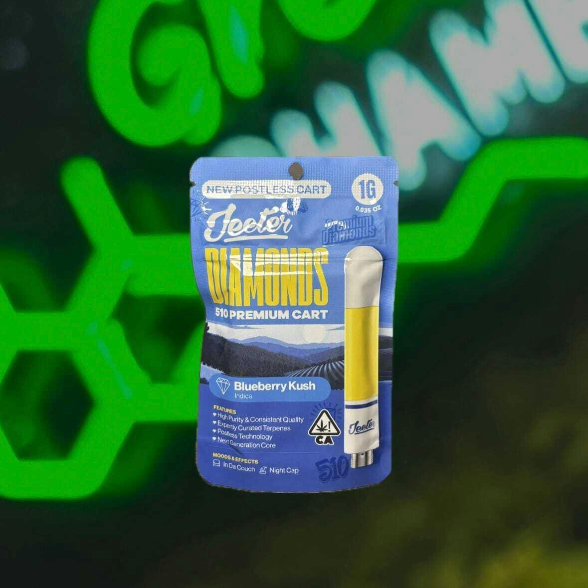 Jeeter - Blueberry Kush Diamonds Cartridge - Cartridge