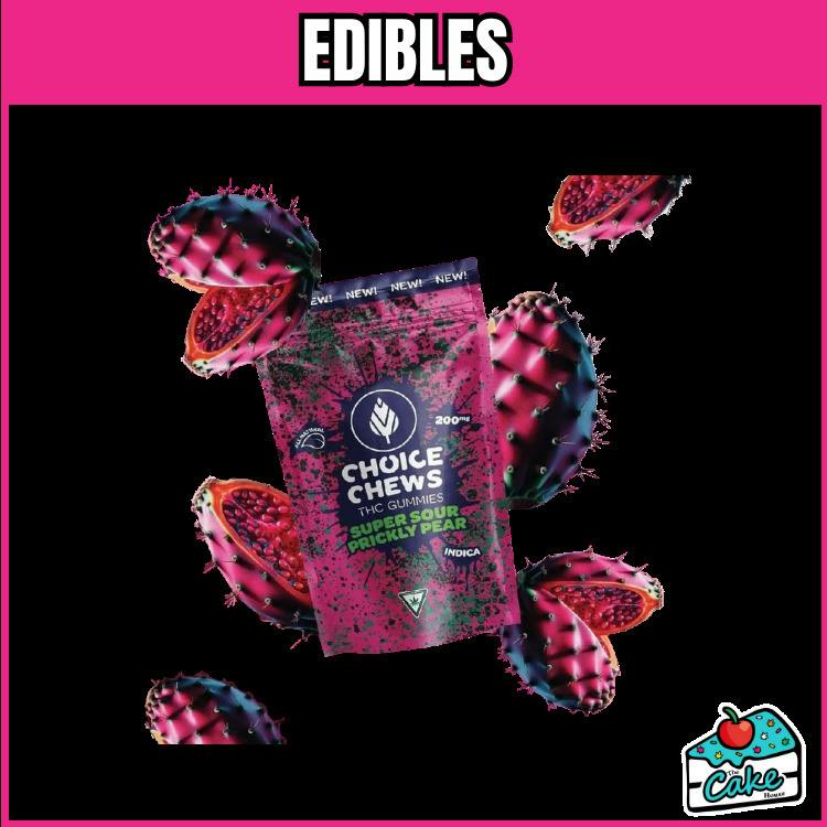 Choice - 200MG Gummies - Super Sour Prickly Pear