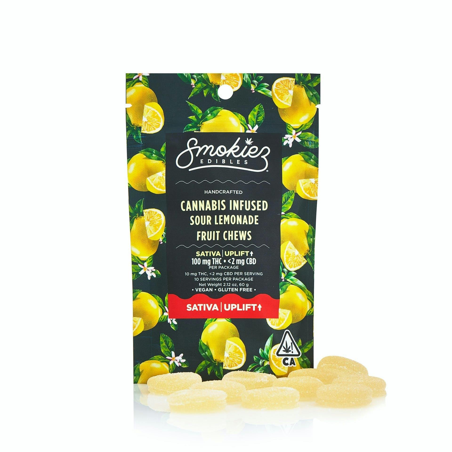 SOUR LEMONADE FRUIT CHEWS (100MG)
