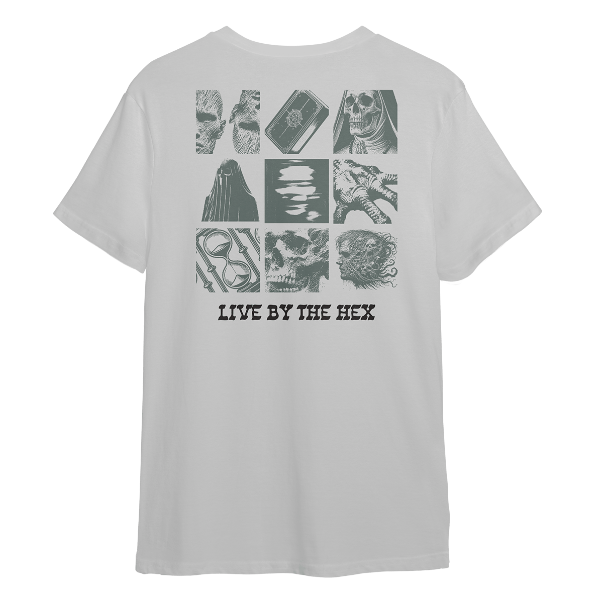 HEX - LIVE BY THE HEX T SHIRT - WHITE - MEDIUM