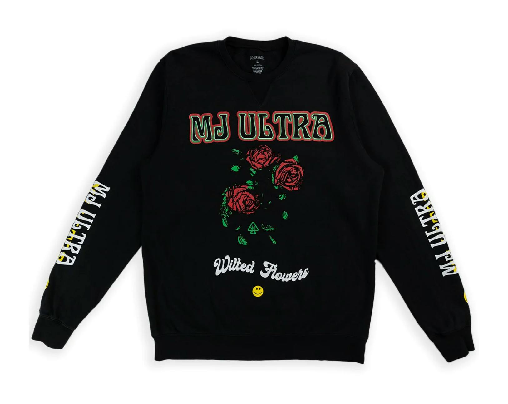 WILTED FLOWER CREW NECK SWEATSHIRT (XL)