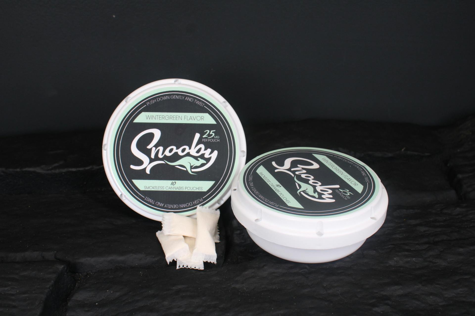 Snooby - Smokeless Cannabis Pouches - 10/25mg pouches - Wintergreen