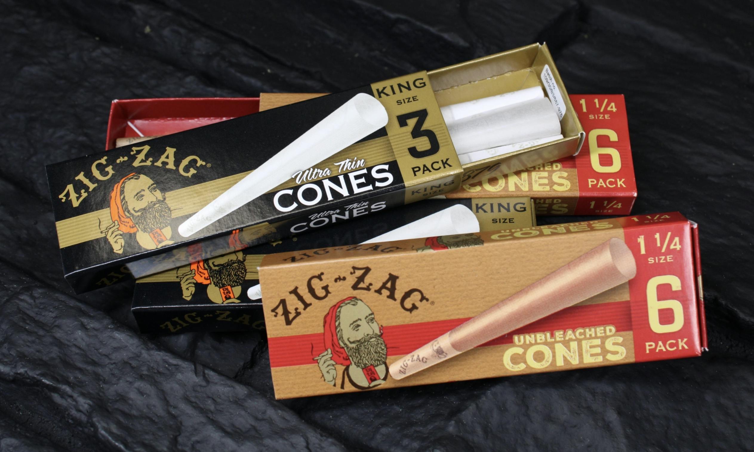 Zig Zag Cones - Rolling Papers - 3 pack - King size