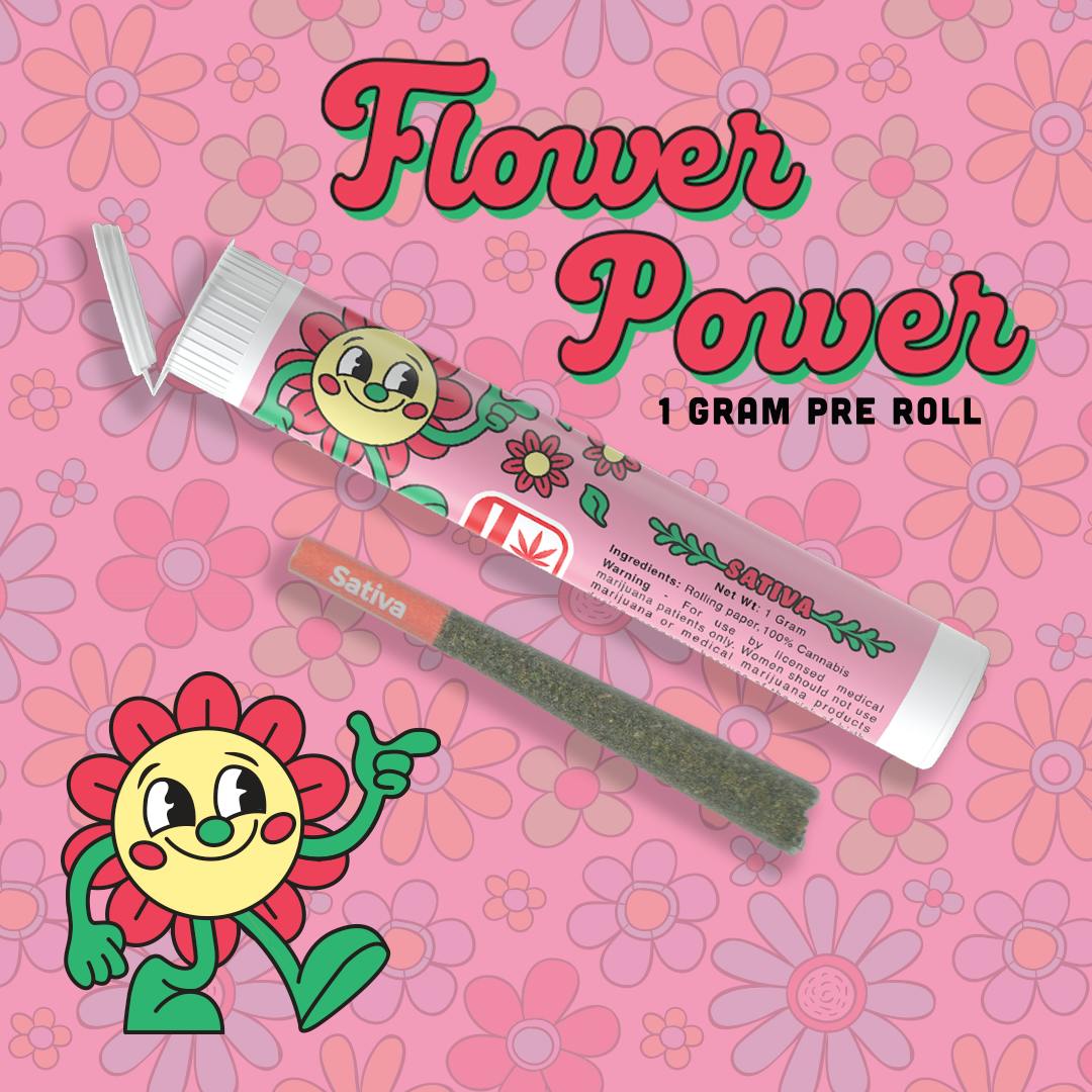 Flower Power - Lemon Bubbles (Sativa) - Pre Roll - 1g