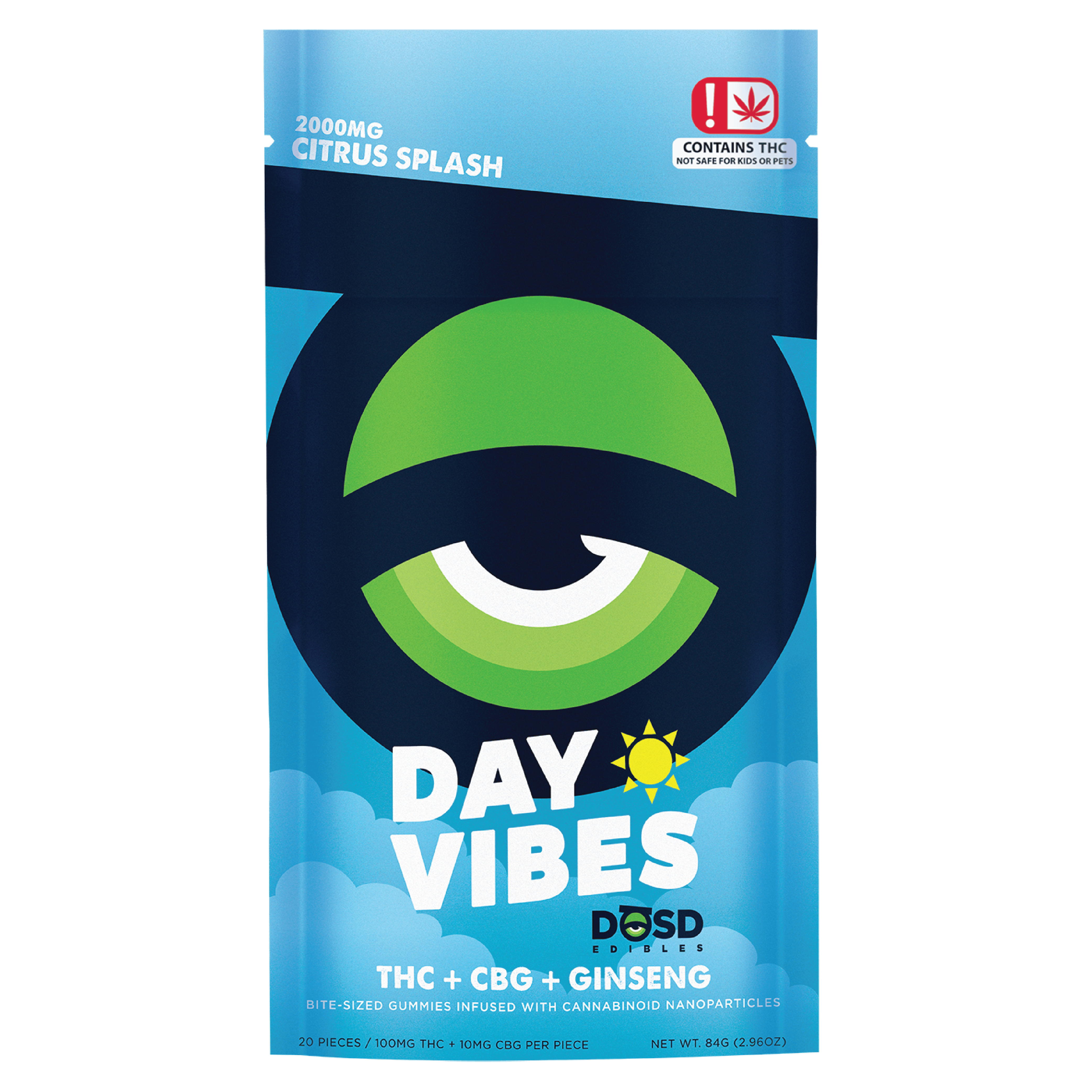 DOSD - Citrus Splash - 2000mg - DAY VIBES