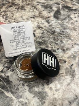 High Hills - Lotto 95 Live Rosin Badder; 1 gram