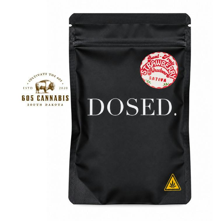 Dosed ¦ Sativa Strawberry Rhubarb HIGHDOSE Gummies 10pc.