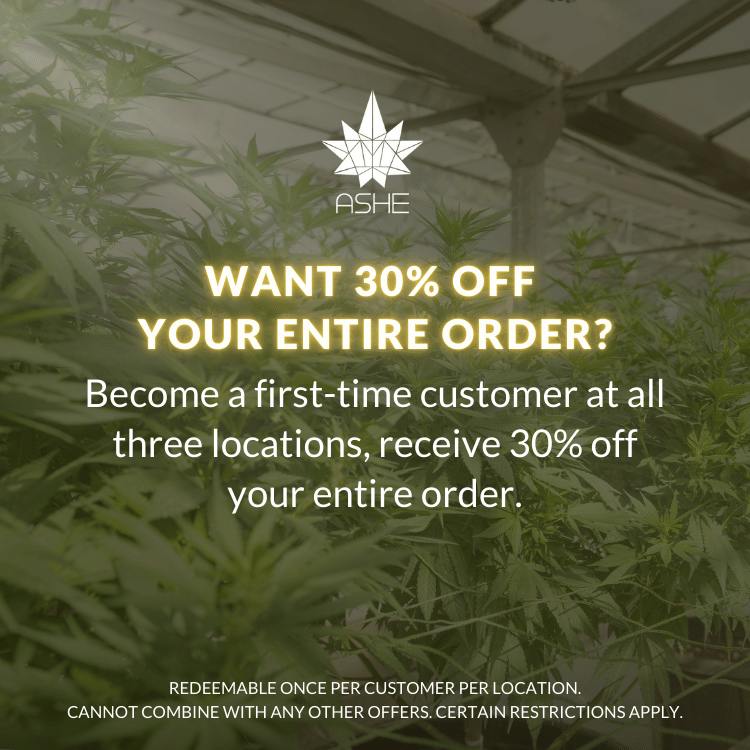 ASHE - ASHE FTC -Get Your First Order - Become a first-time customer at all three location, recei...