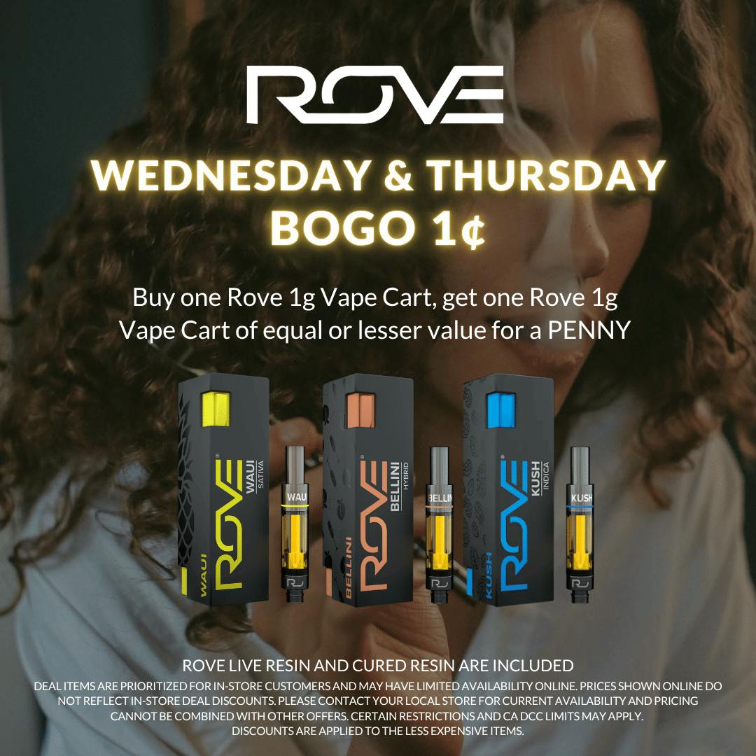 Rove - ASHE: X Rove This Wed & Thurs 🔥 - Pay Less More Weed💨
