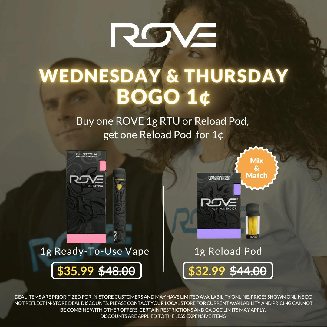 Rove - ASHE: X Rove This Wed & Thurs Rtu 🚀 - Pay Less More Weed💨