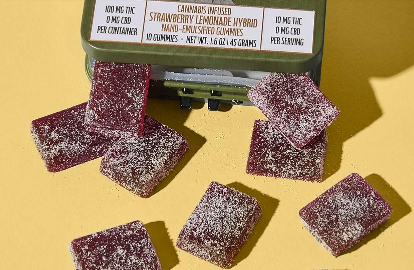 Kwik Ease Strawberry Lemonade Nano Emulsified Gummies - 100 mg - 10 Pack
