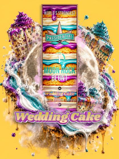 Wedding Cake Rosin Moon Rock Blunt - 1.5 g