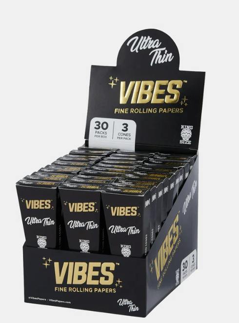 VIBES CONES KING SIZE ULTRA THIN (BLACK)