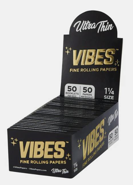VIBES PAPERS 1.25" ULTRA THIN (BLACK 50)
