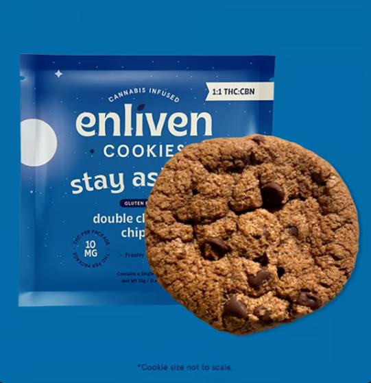 ENLIVEN - DOUBLE CHOCOLATE CHIPZZZ - 1:1 THC/CBN 10MG
