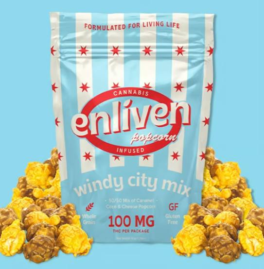 ENLIVEN - WINDY CITY MIX POPCORN 100MG