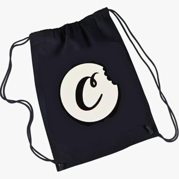 C BITE DRAWSTRING BAG - BLACK