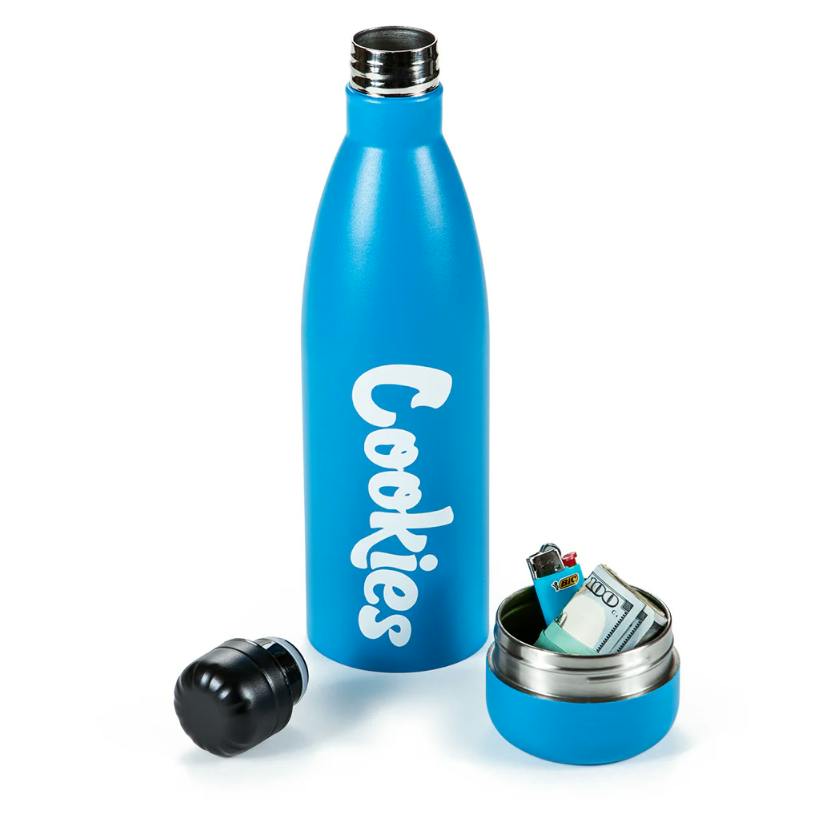 STASH WATER BOTTLE WITH HIDDEN COMPARTMENT - BLUE