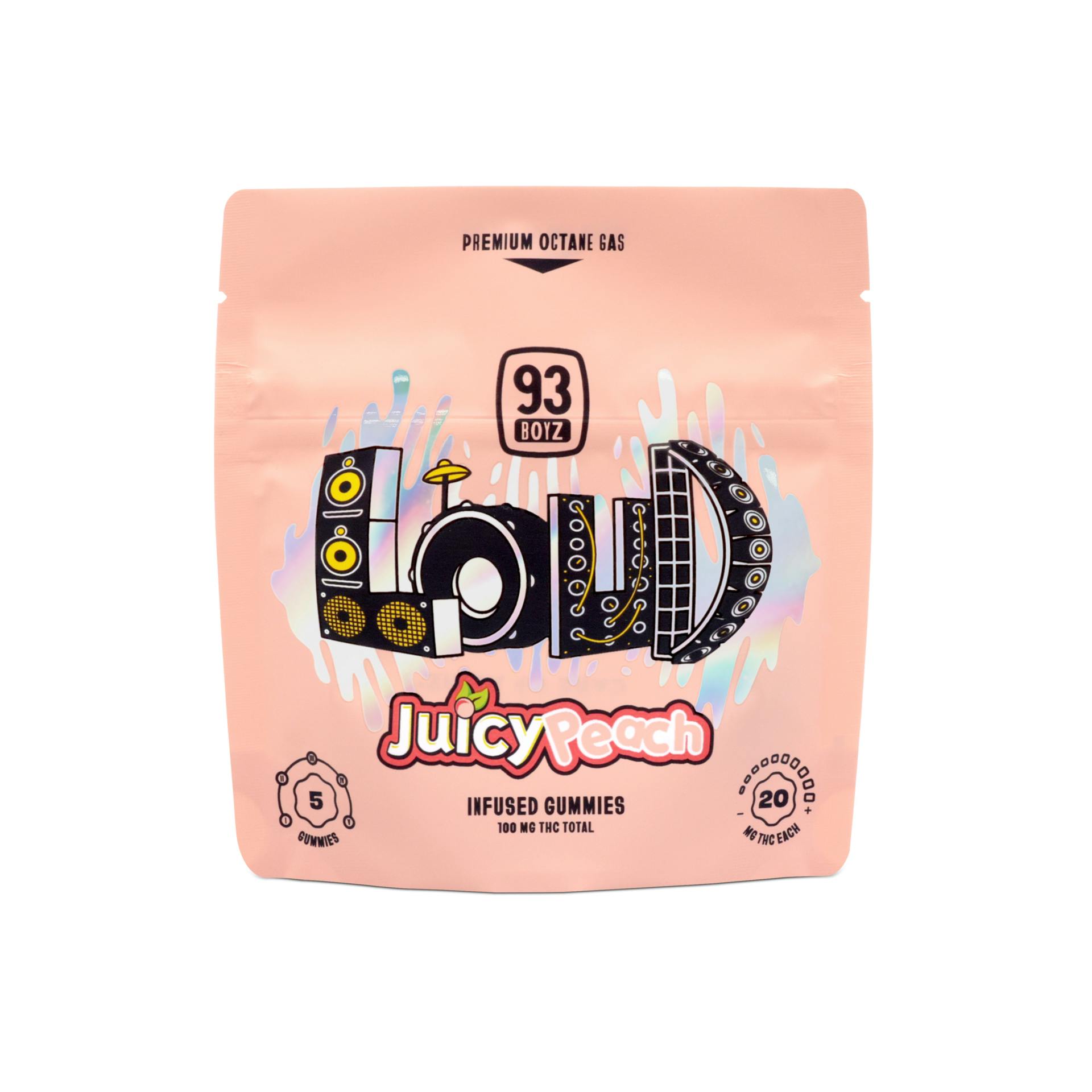 93 BOYZ - LOUD JUICY PEACH - 100MG 5PK