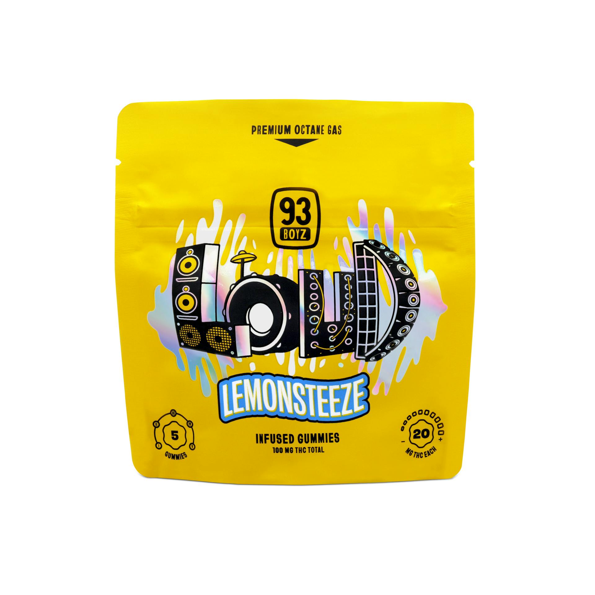 93 BOYZ - LOUD - LEMONSTEEZE 100MG 5PK