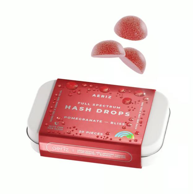 AERIZ - POMEGRANATE "BLISS" HASH DROPS 1:1 THC:CBN